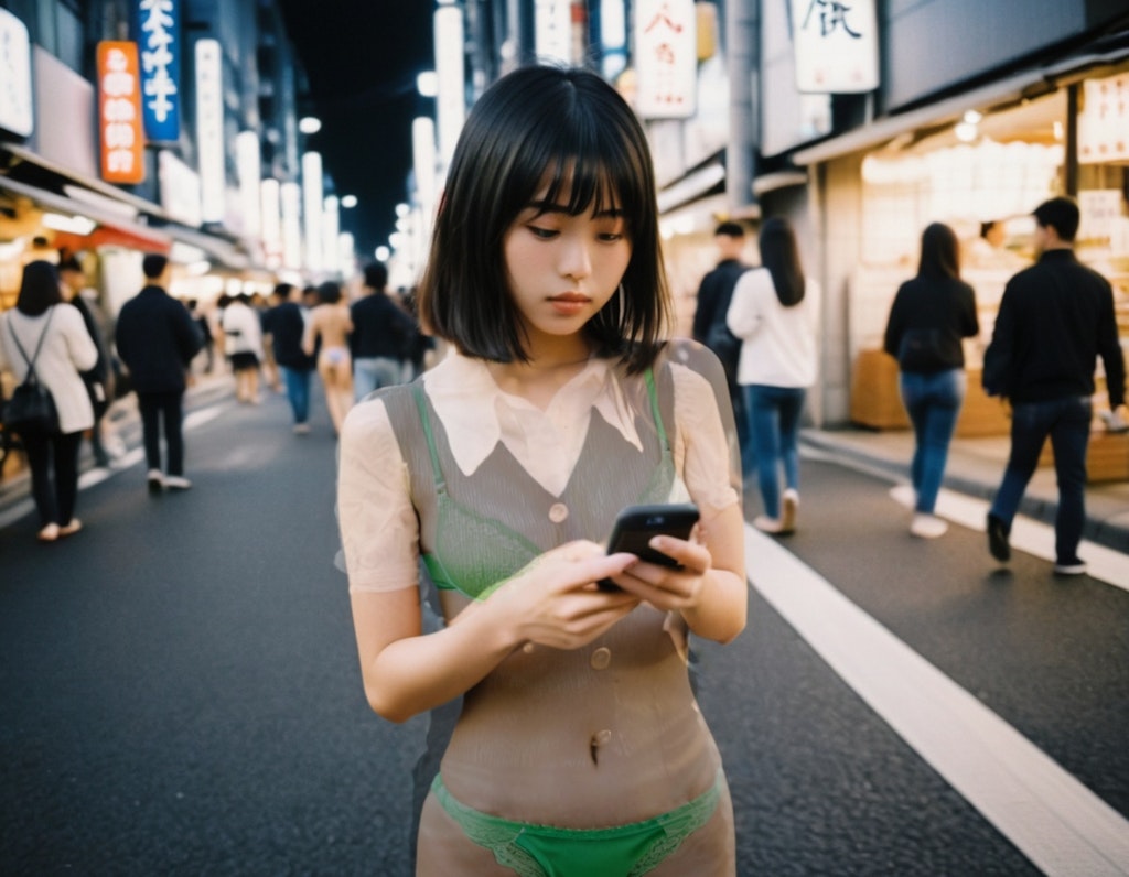 歩きスマホのお姉さん（＋透視・妄撮）