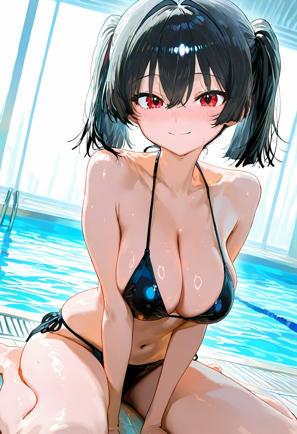 水着、似合ってるかな？