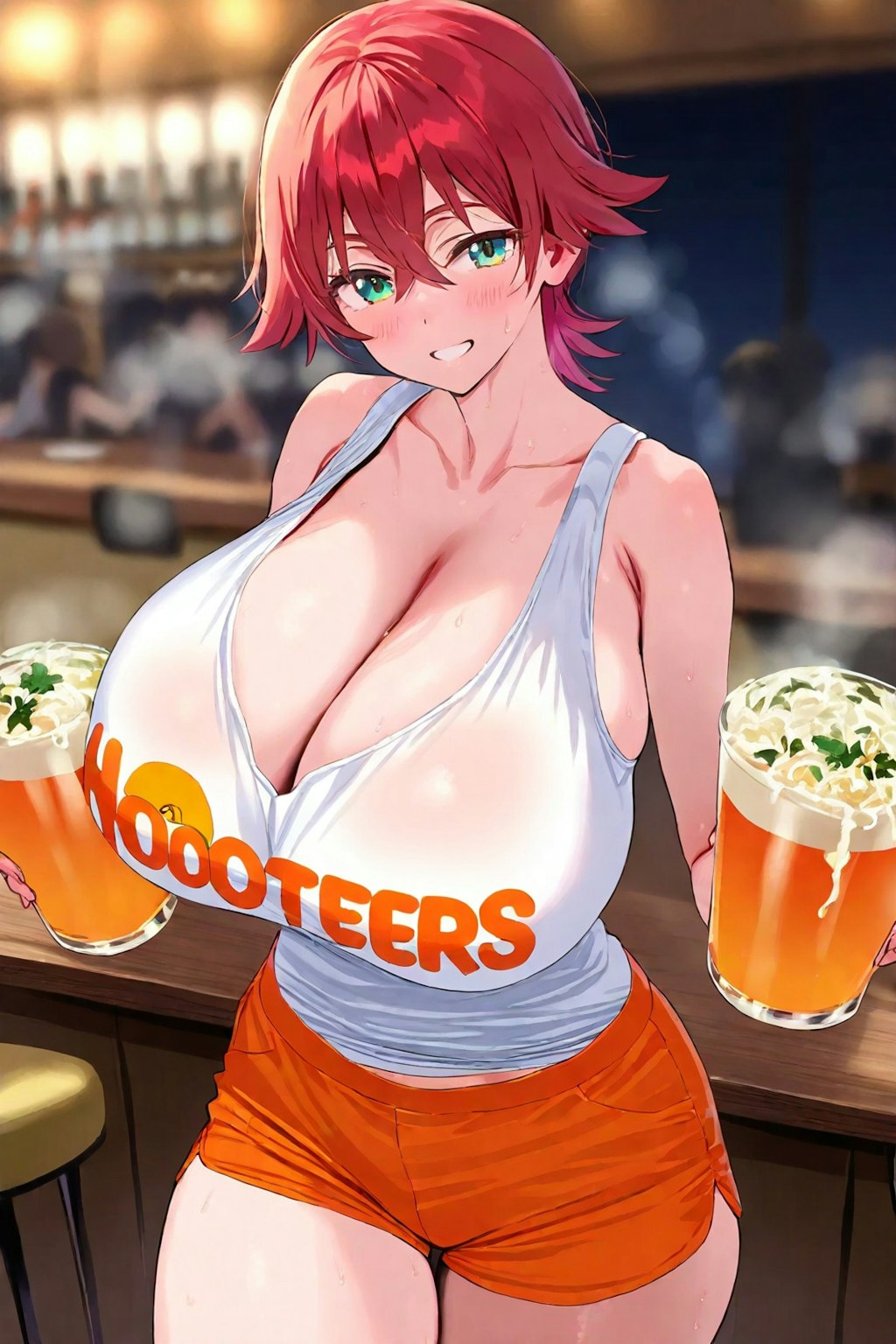 爆乳ウェイトレス