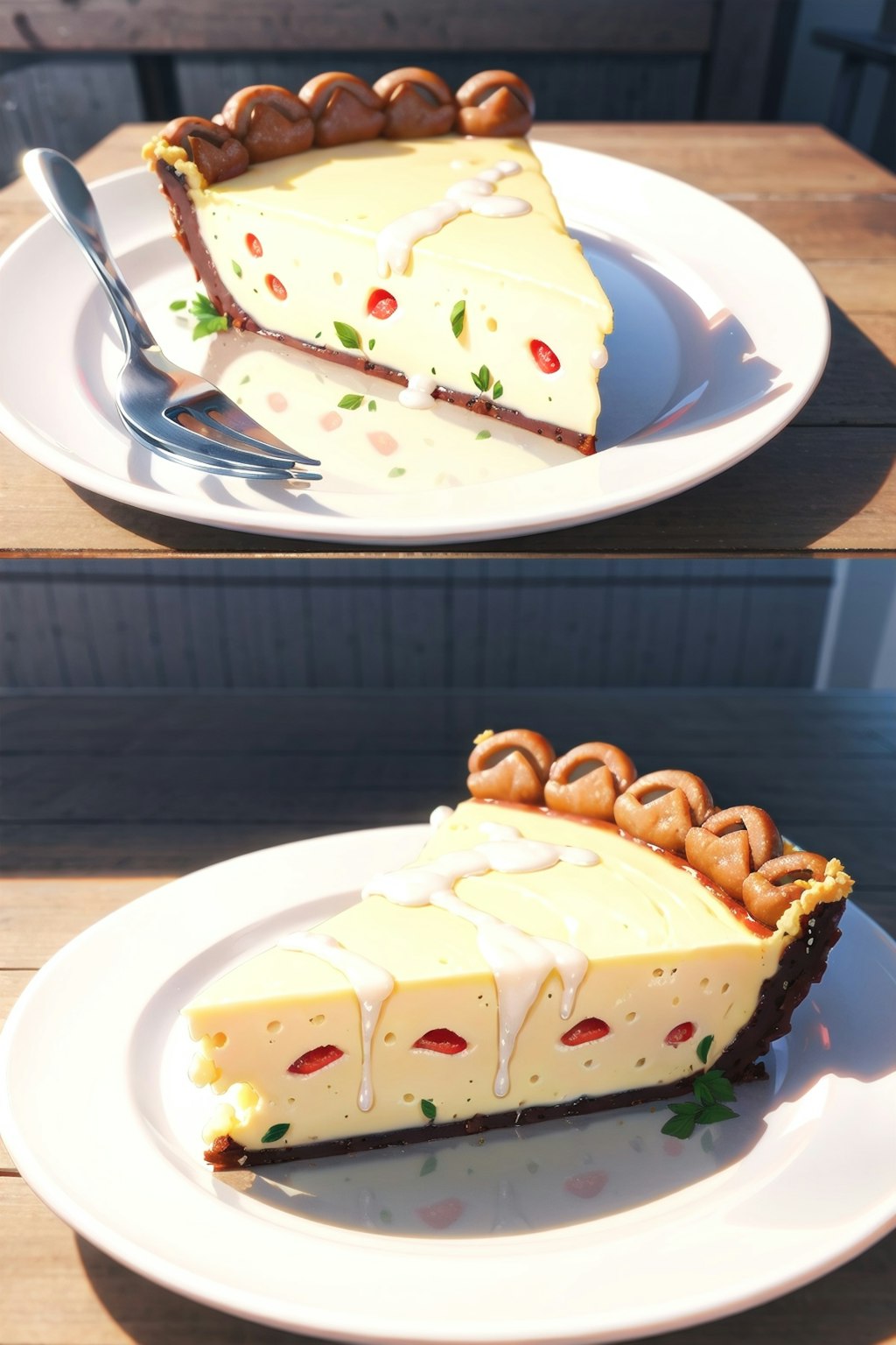 レアチーズタルトケーキ