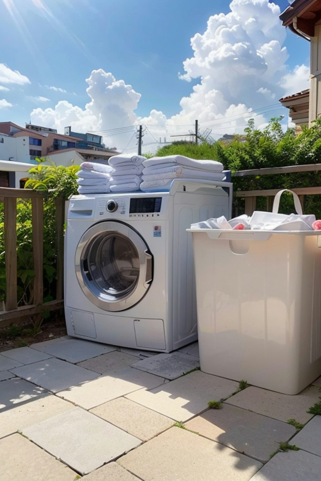 laundry dried outside,white pantyだけ02