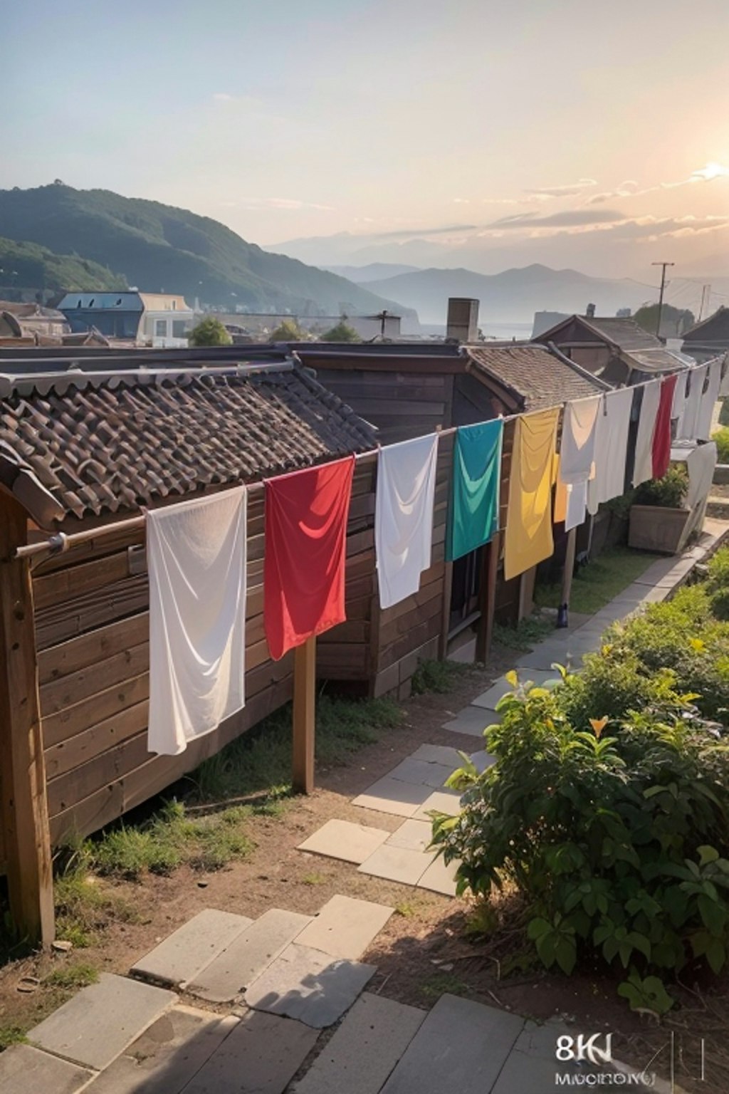 laundry dried outside,white pantyだけ02