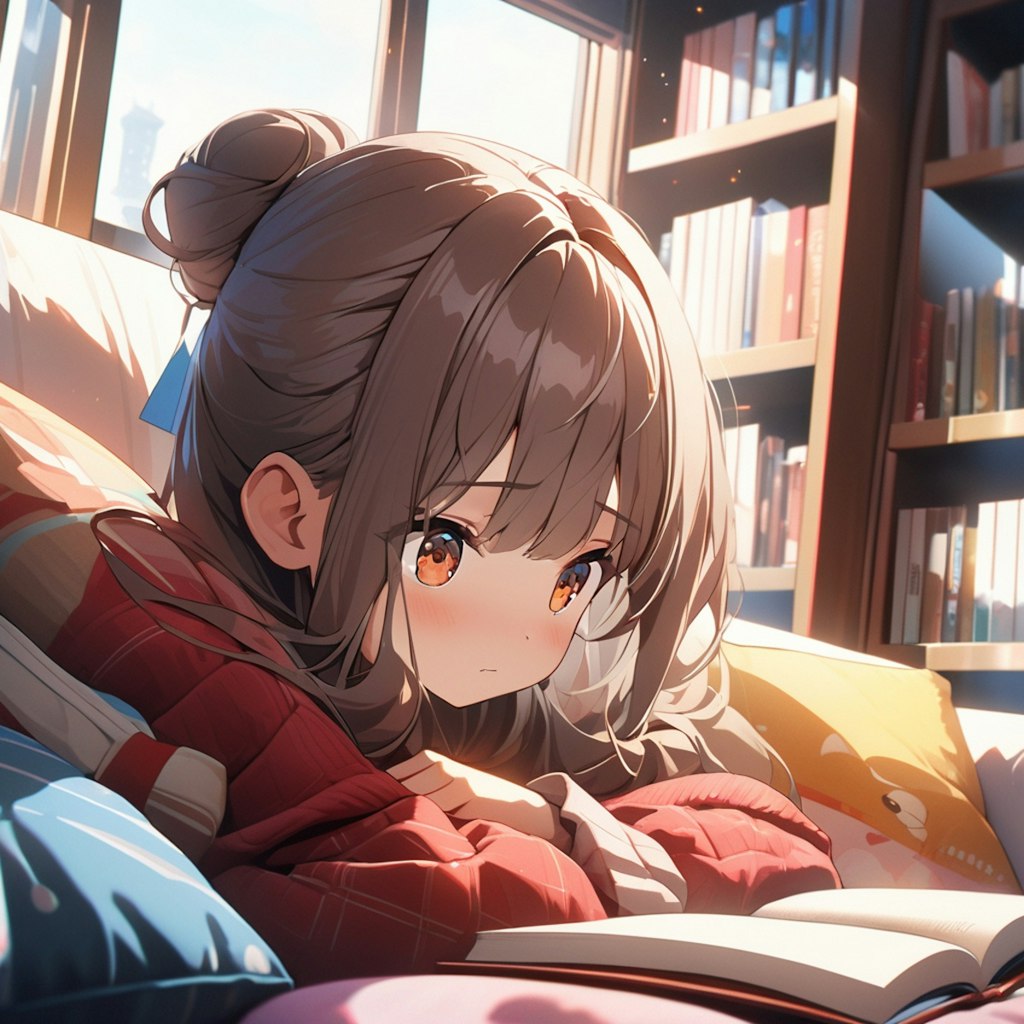 読書中