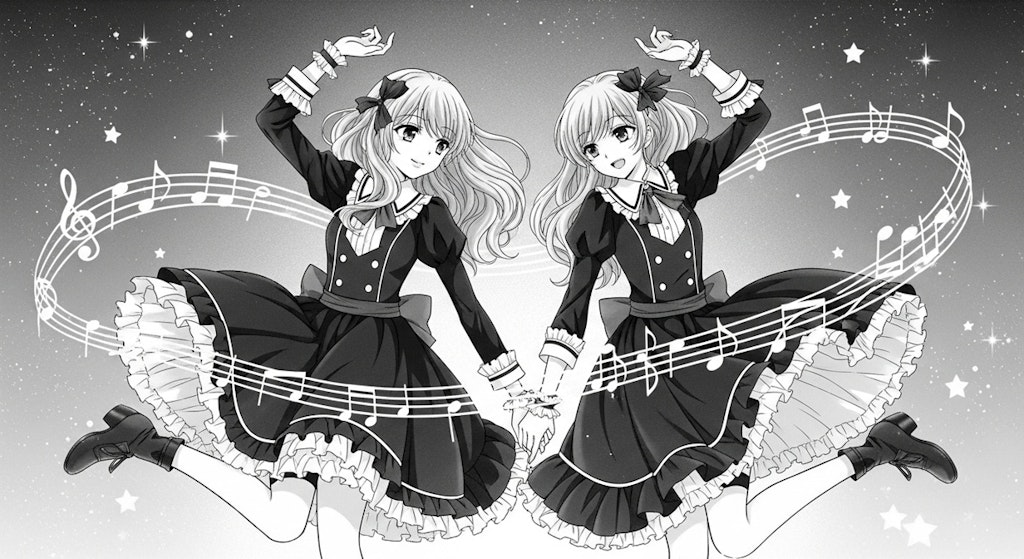 お嬢様のお清楚ダンス♪（ペアモノ♪少女漫画風？）