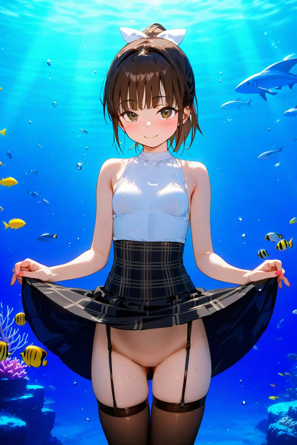 「「水族館でのピンナップ」実は履いていませんでした～♪」by藍乃雫