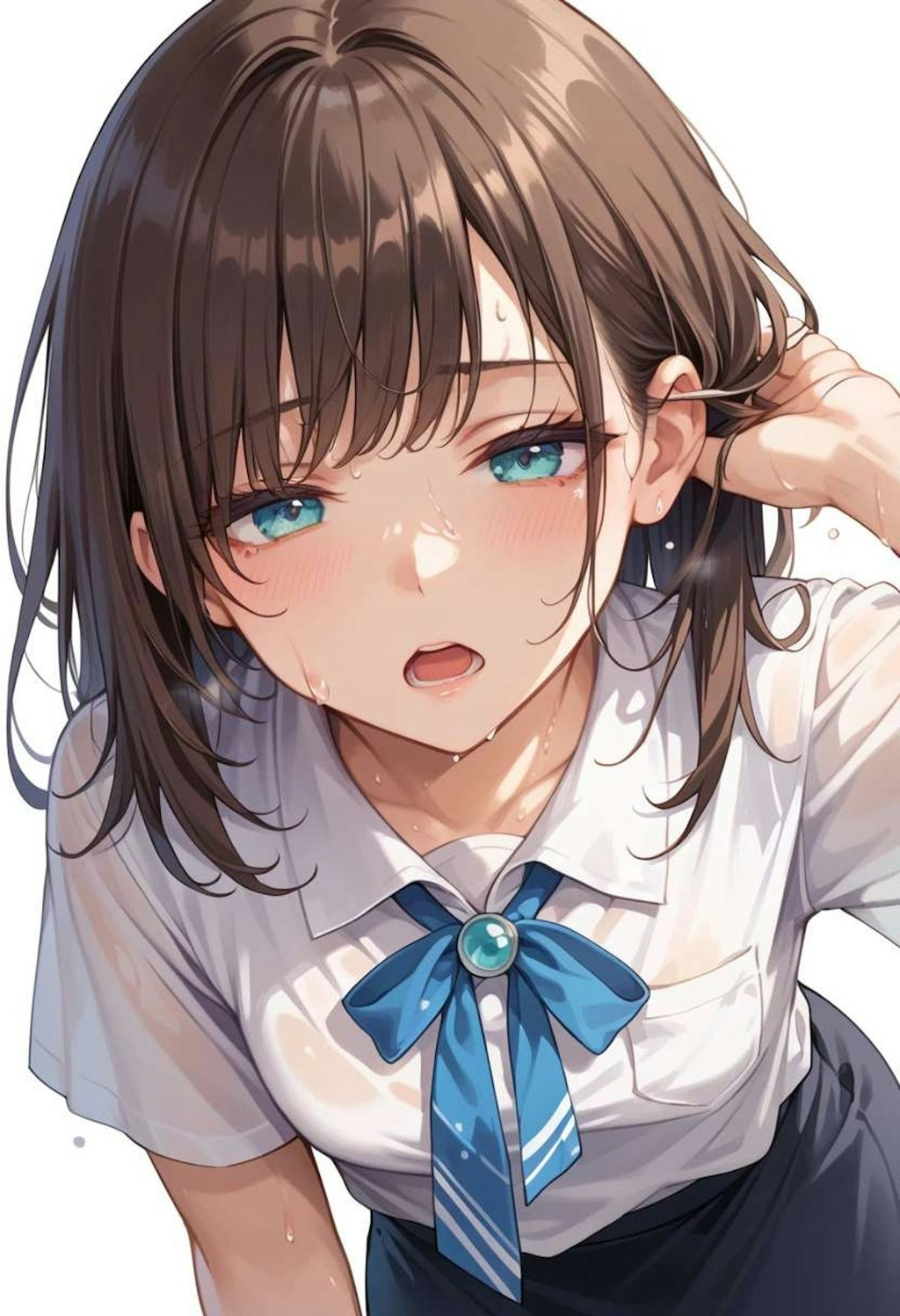汗だく制服