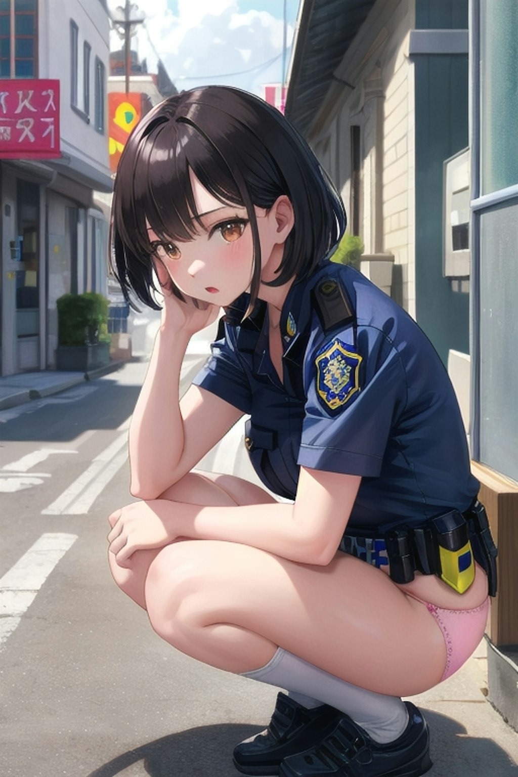 セクシー過ぎる婦警が町で有名に😍