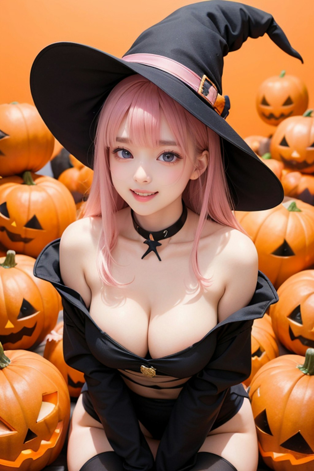 ハロウィンコスプレ ピンク2