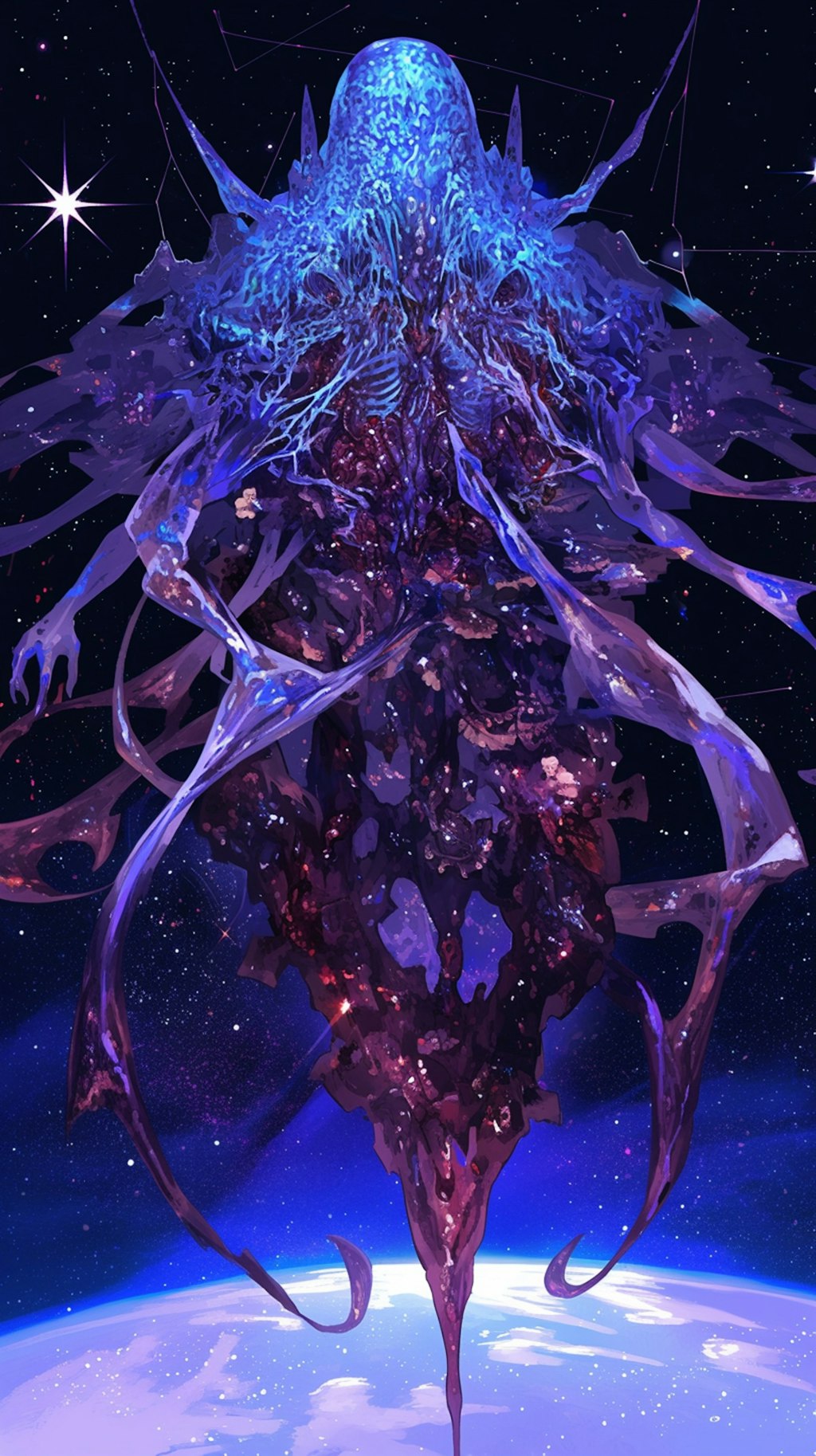 血管と骸骨のスライム巨人(銀河)１