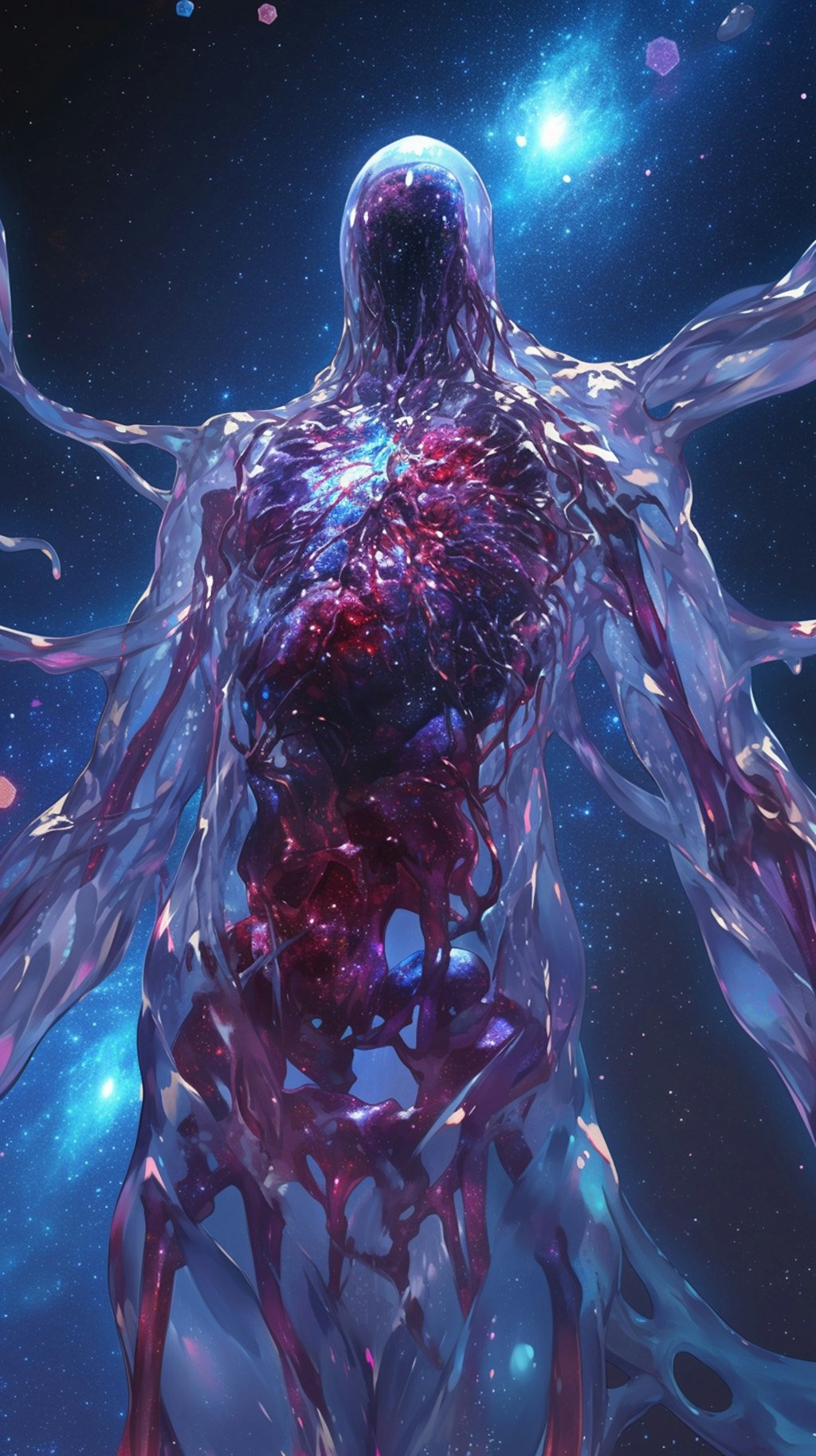 血管と骸骨のスライム巨人(銀河)１