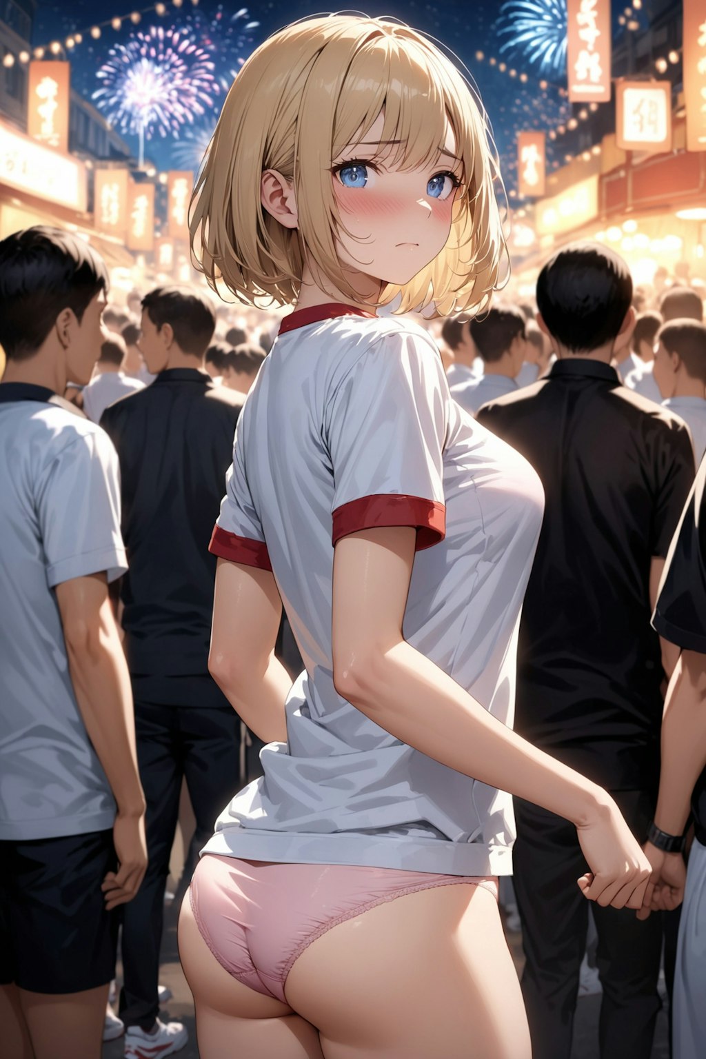 花火大会と体操服、そしてぱんつ Y708