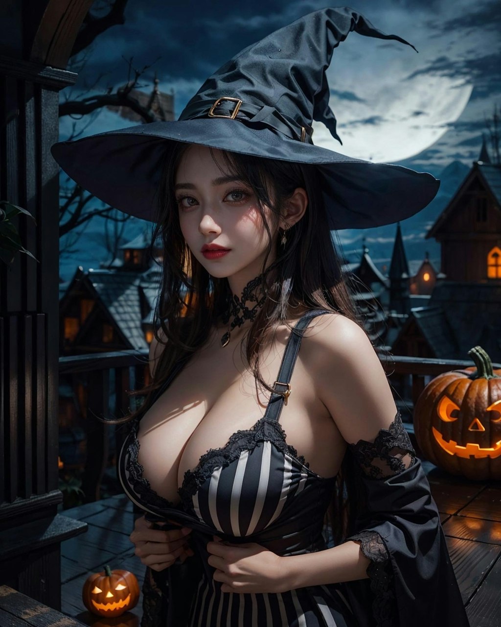 かわいい女性 ハロウィン