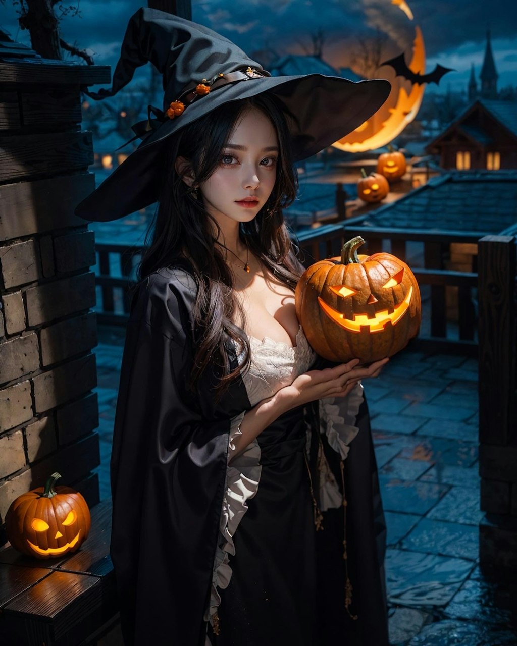 かわいい女性 ハロウィン