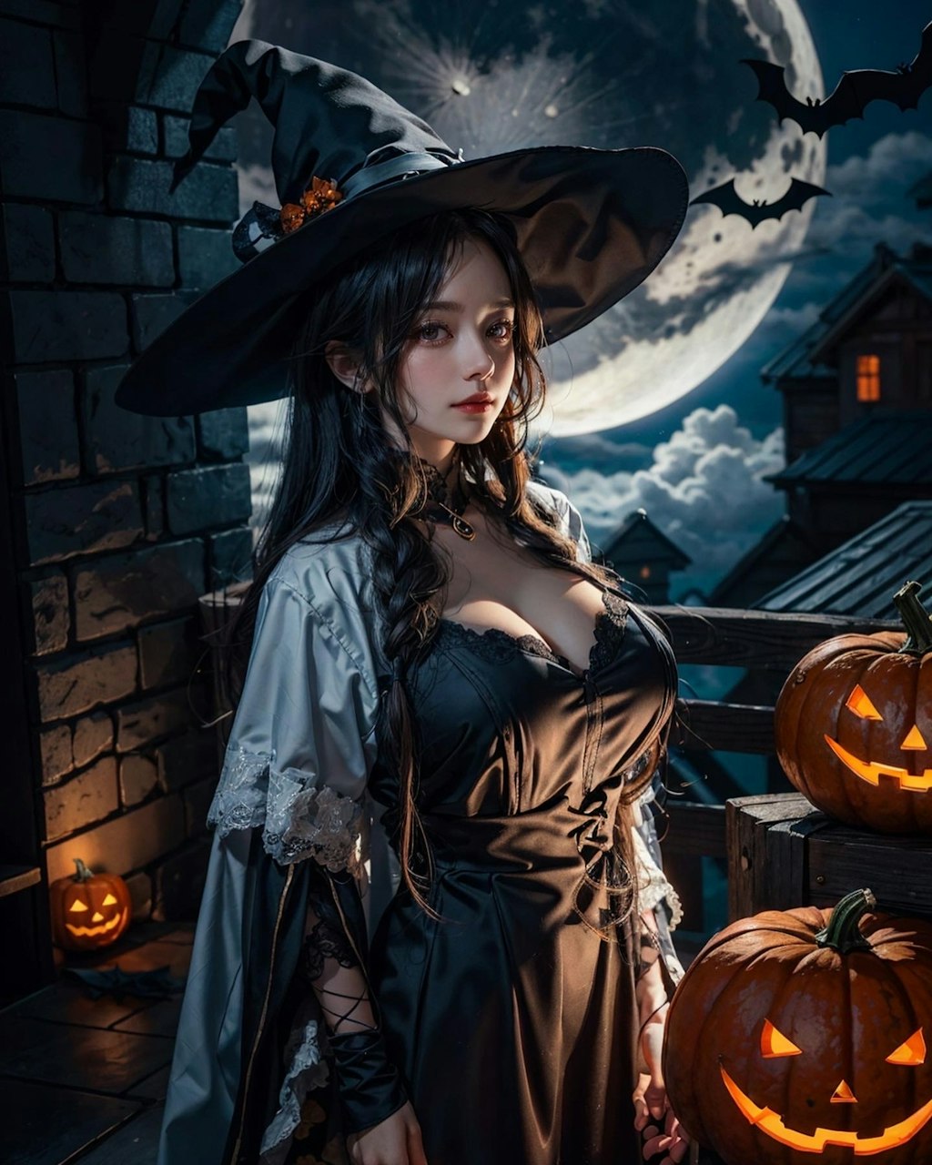 かわいい女性 ハロウィン