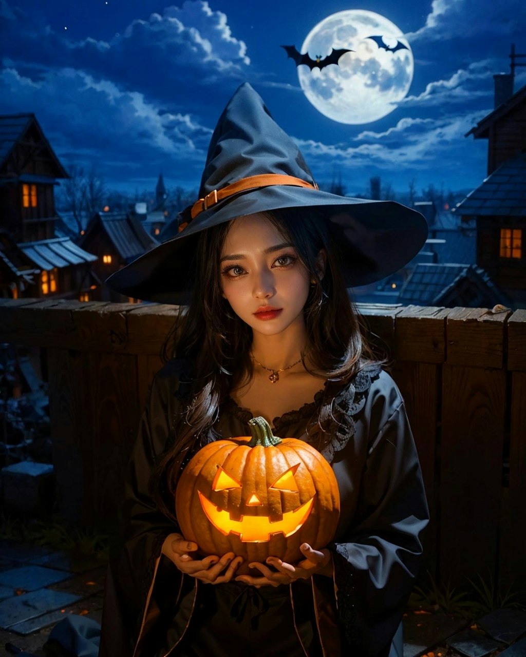 かわいい女性 ハロウィン