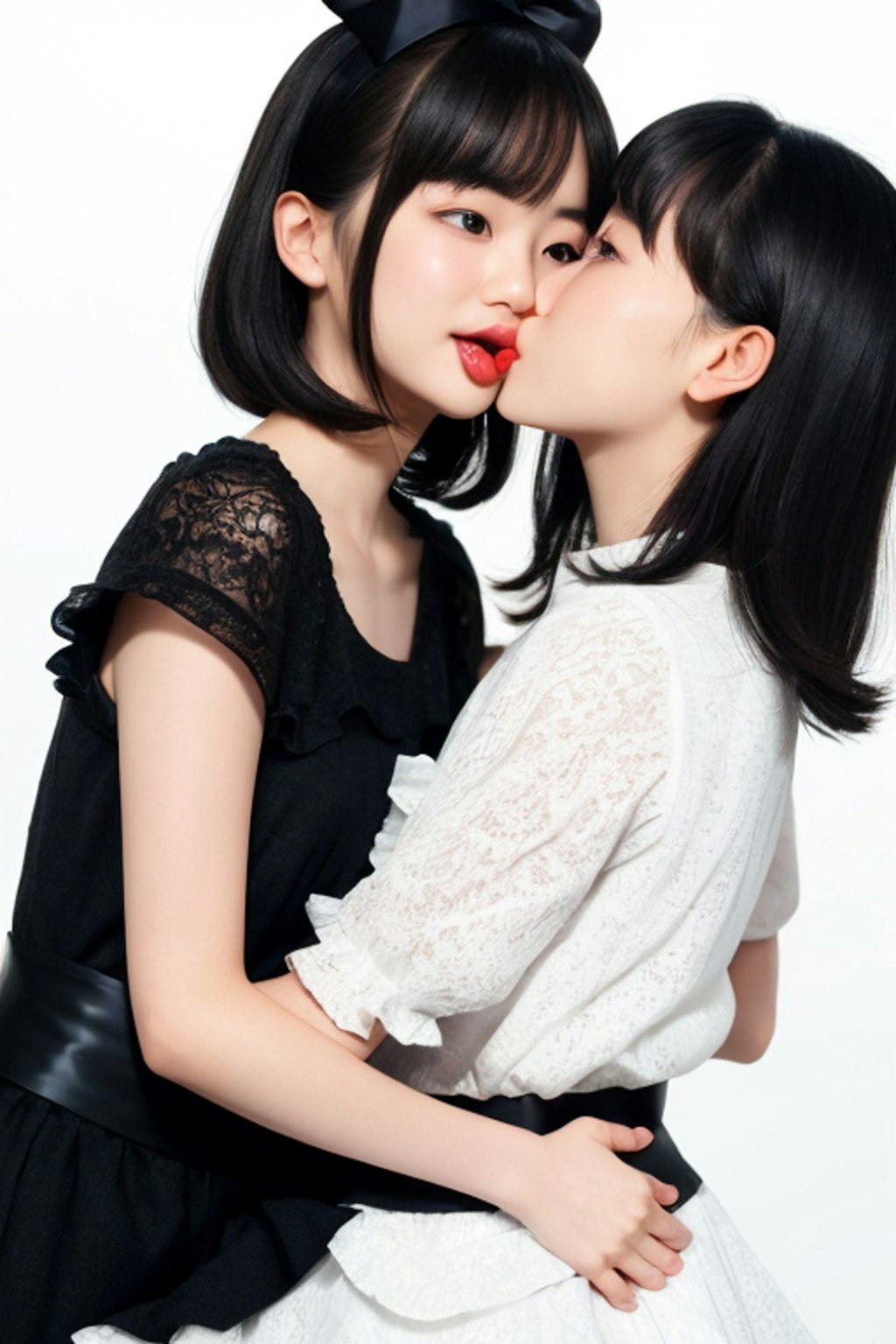 接吻。アイドルと百合