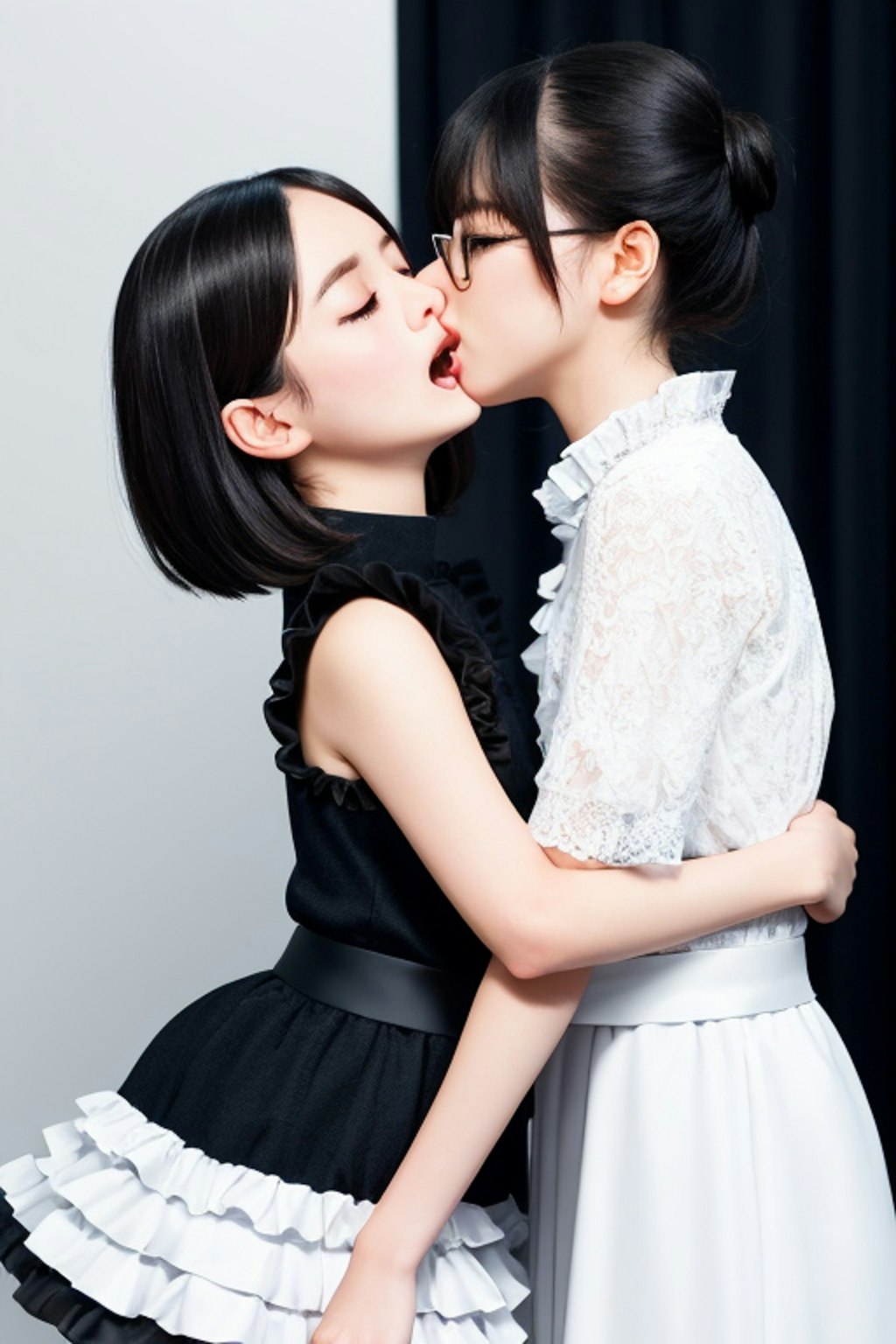 接吻。アイドルと百合