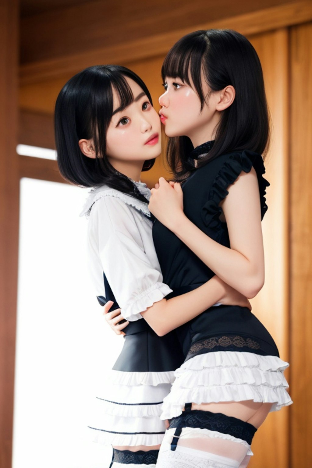 接吻。アイドルと百合