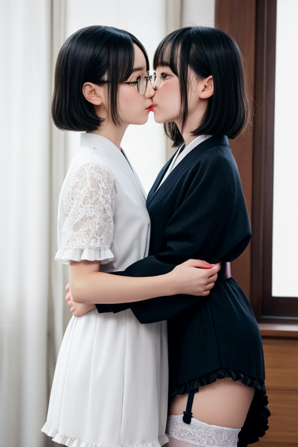 接吻。アイドルと百合