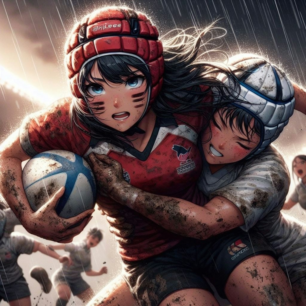 🏉泥まみれの女子ラグビー 93