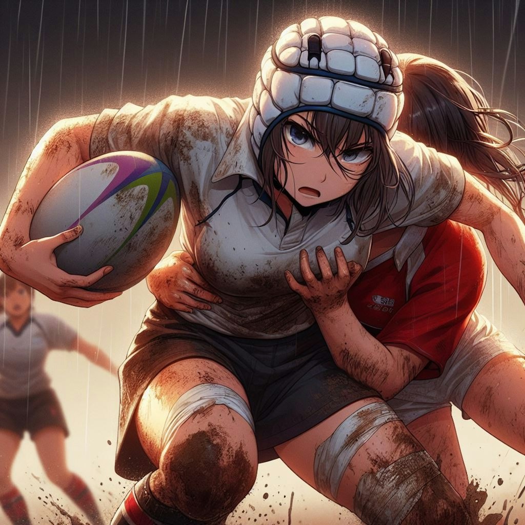 🏉泥まみれの女子ラグビー 93