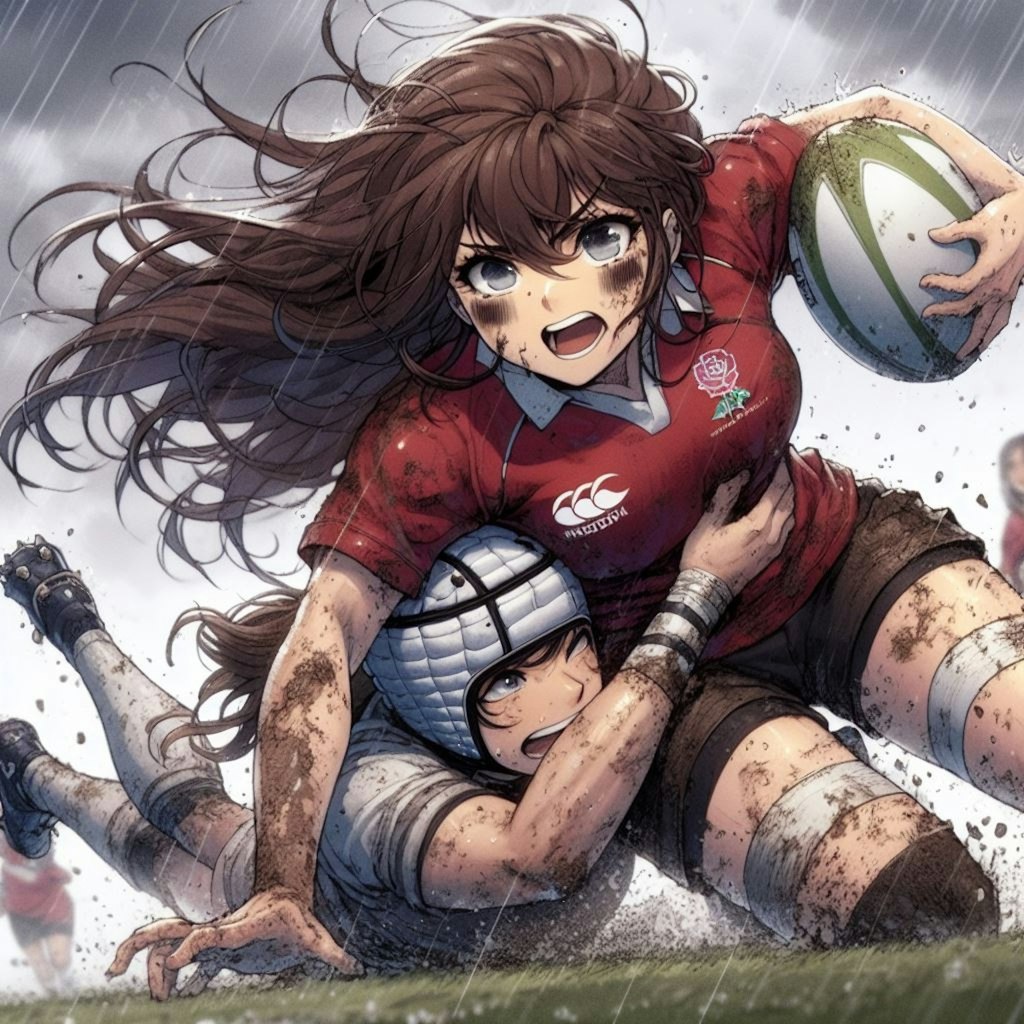 🏉泥まみれの女子ラグビー 93