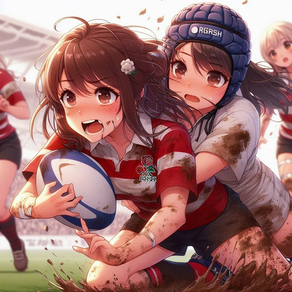 🏉泥まみれの女子ラグビー 93