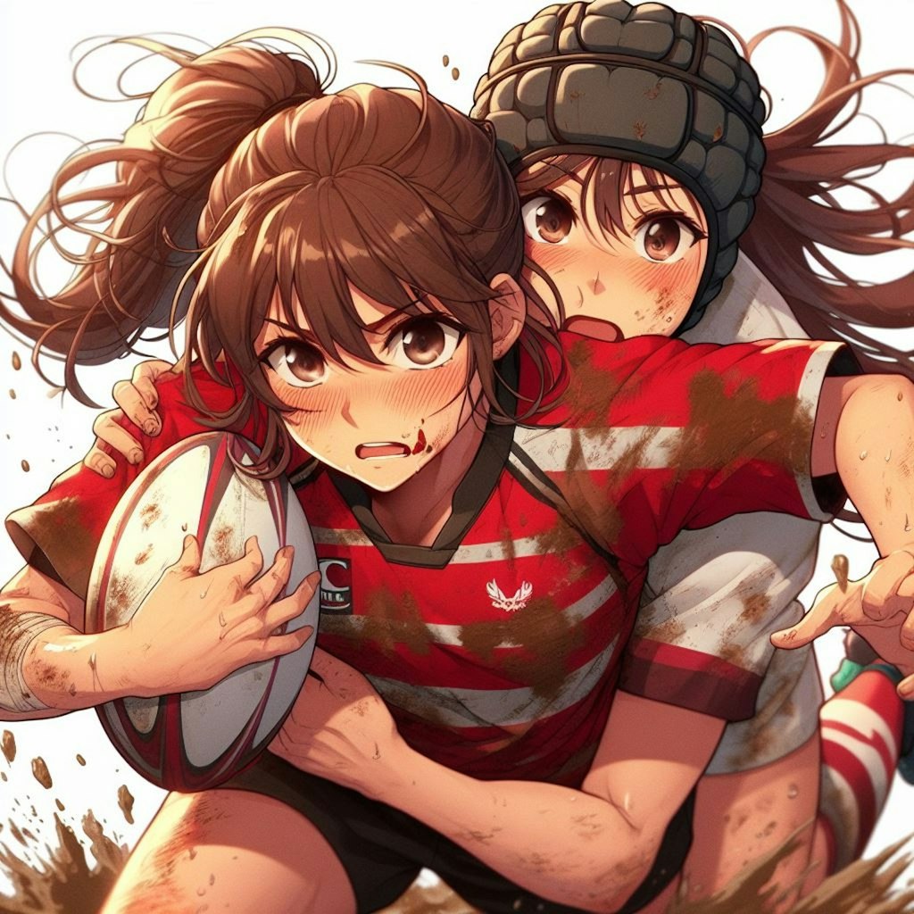 🏉泥まみれの女子ラグビー 93