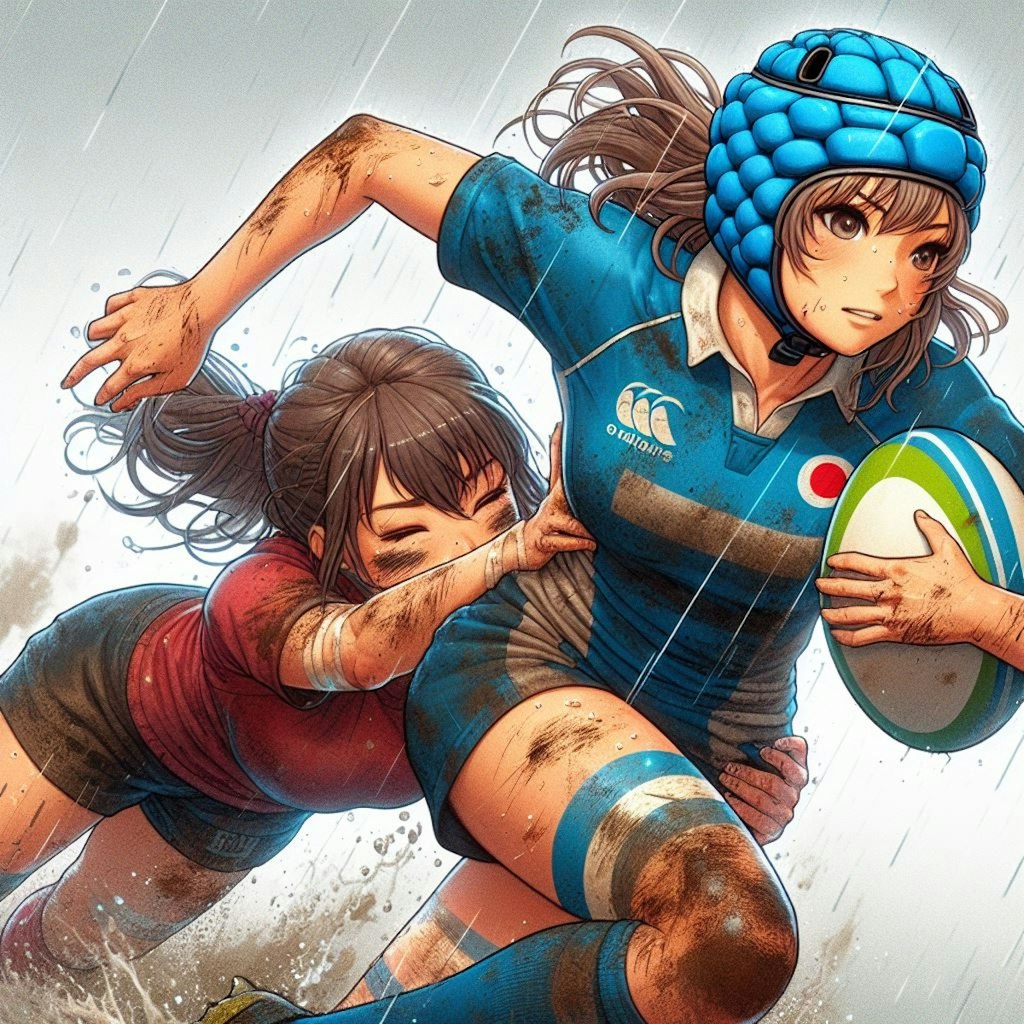 🏉泥まみれの女子ラグビー 93