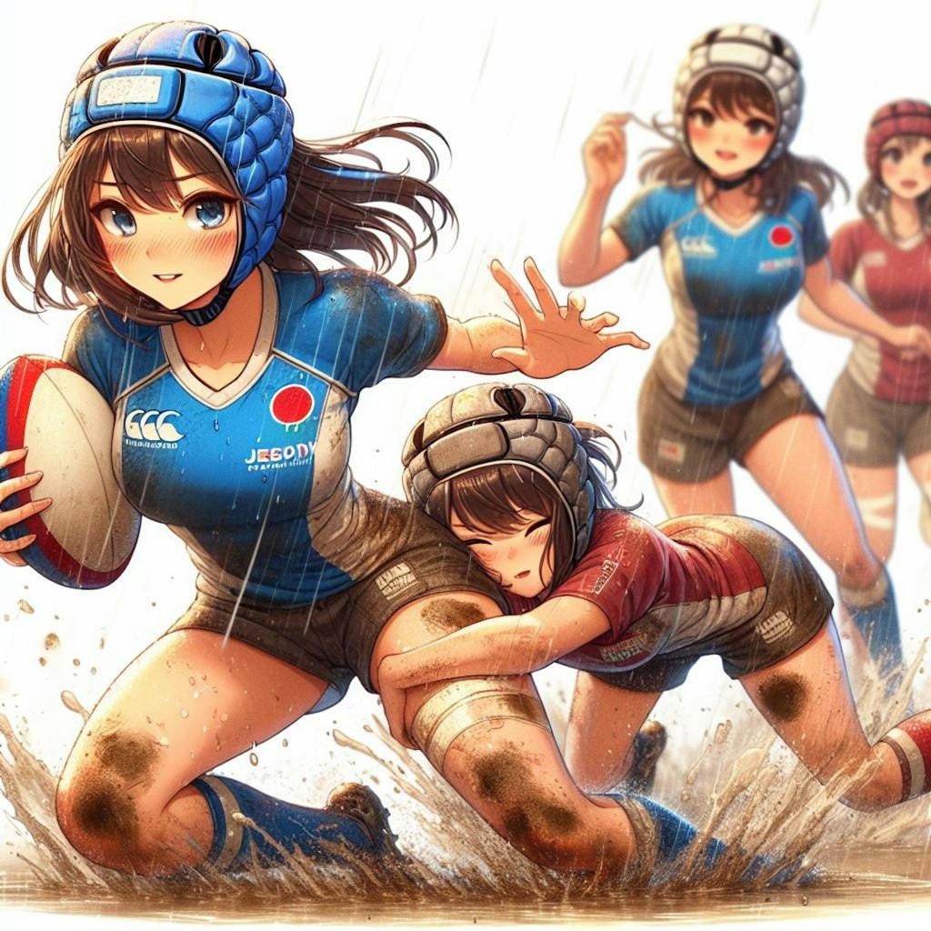 🏉泥まみれの女子ラグビー 93