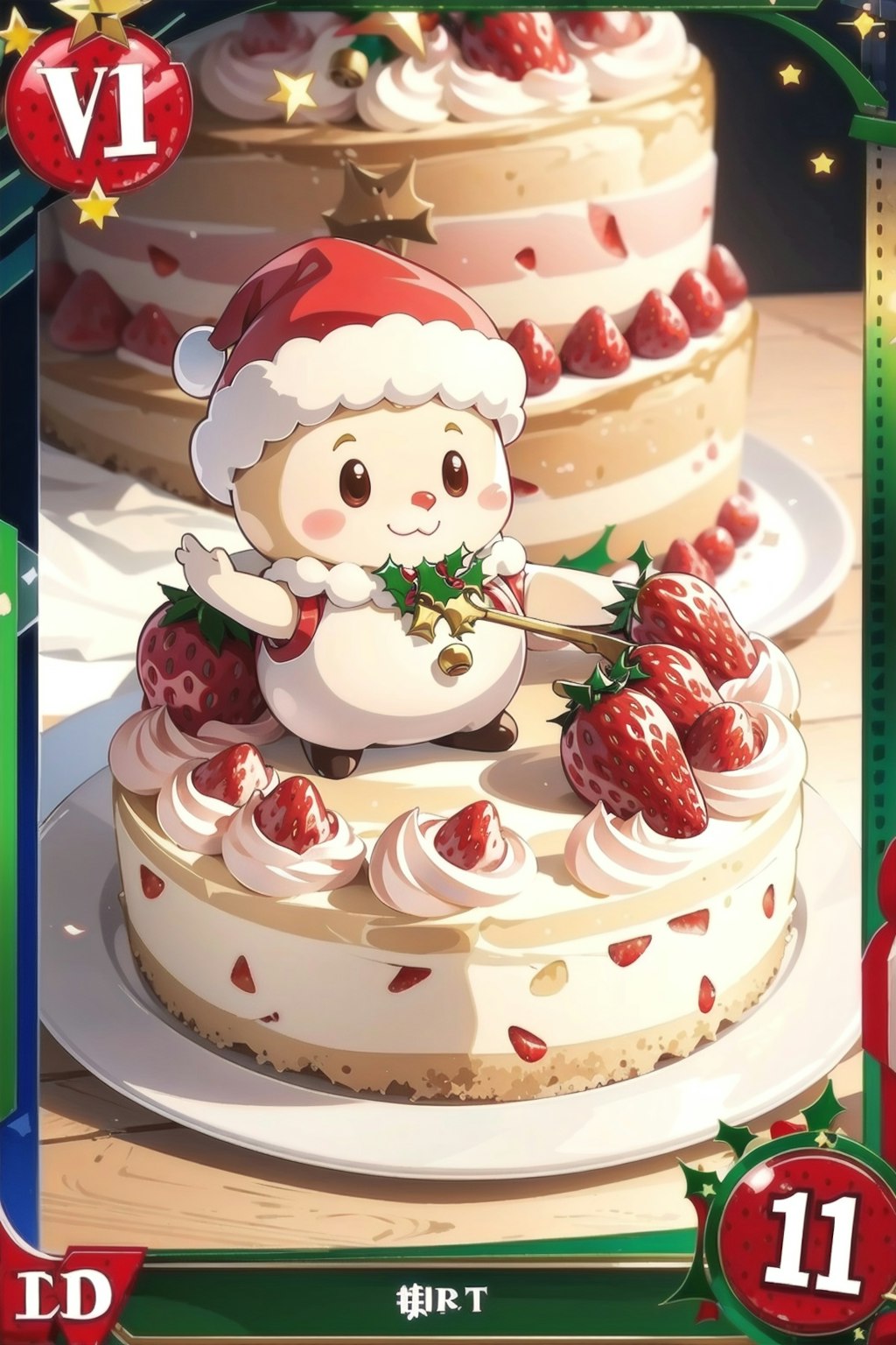 クリスマスケーキカード２