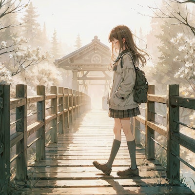 木の橋と少女12