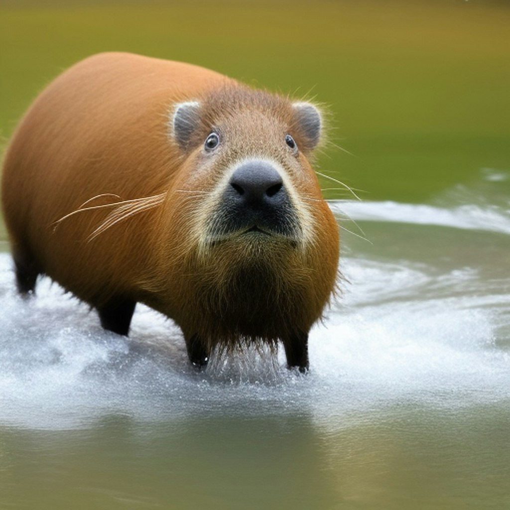 カピバラと温泉かけ流し