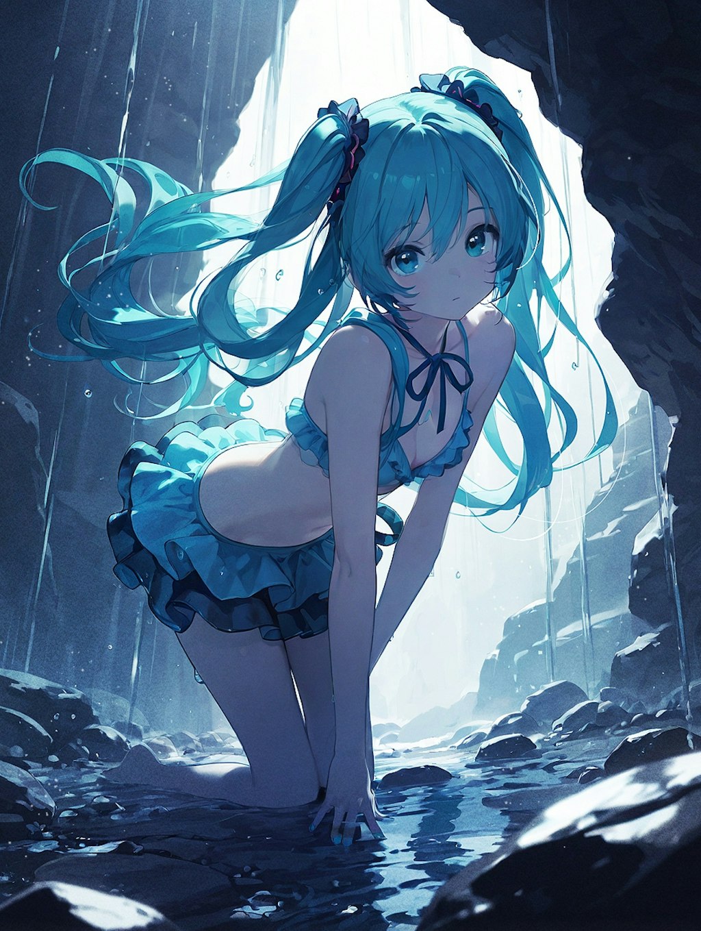 岩陰