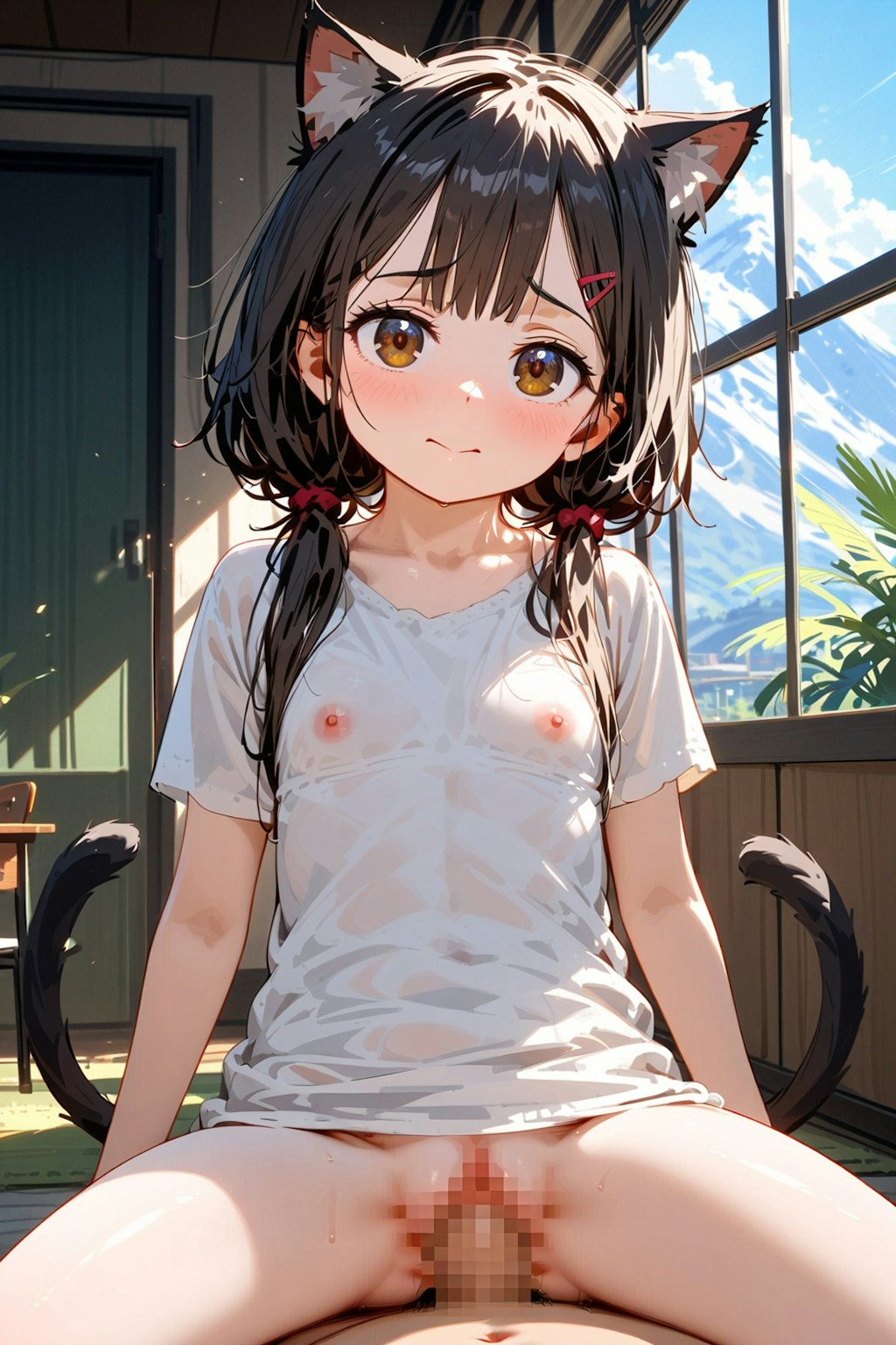 猫耳、騎乗位🐈