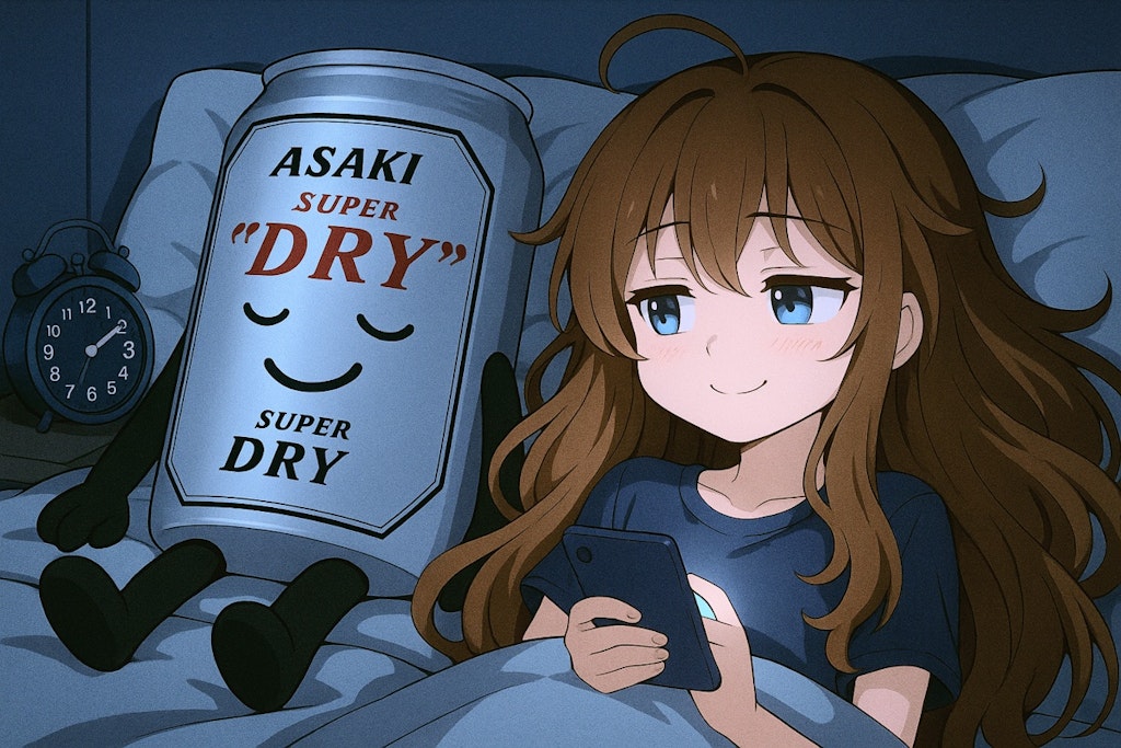 夜目が覚めて眠れない小さな女の子