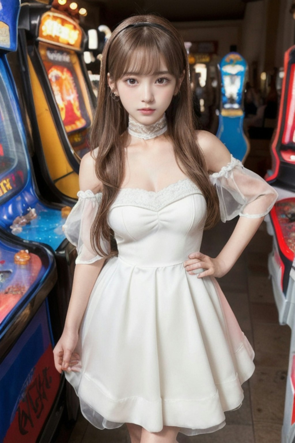ゲーセンに来た姫様