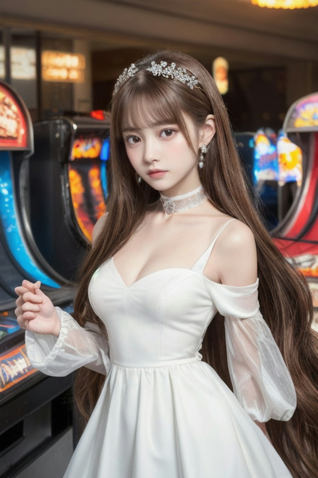 ゲーセンに来た姫様