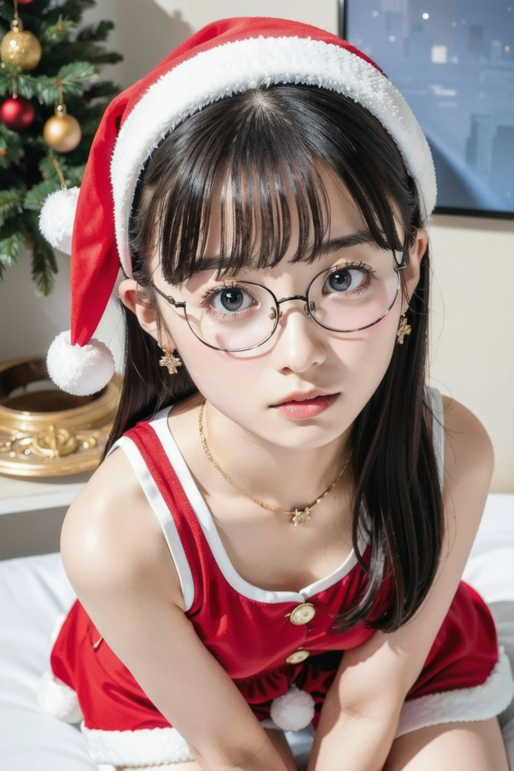 【クリスマス】メガネの女の子