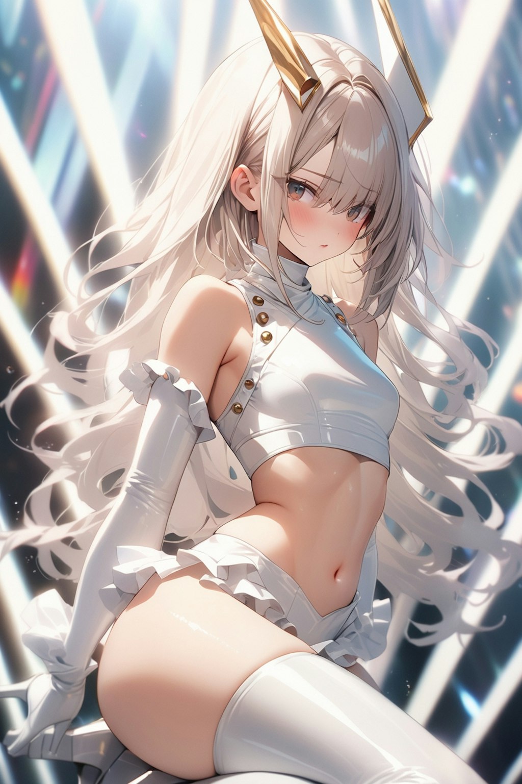 all pure white costume