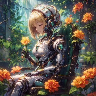 花とロボット
