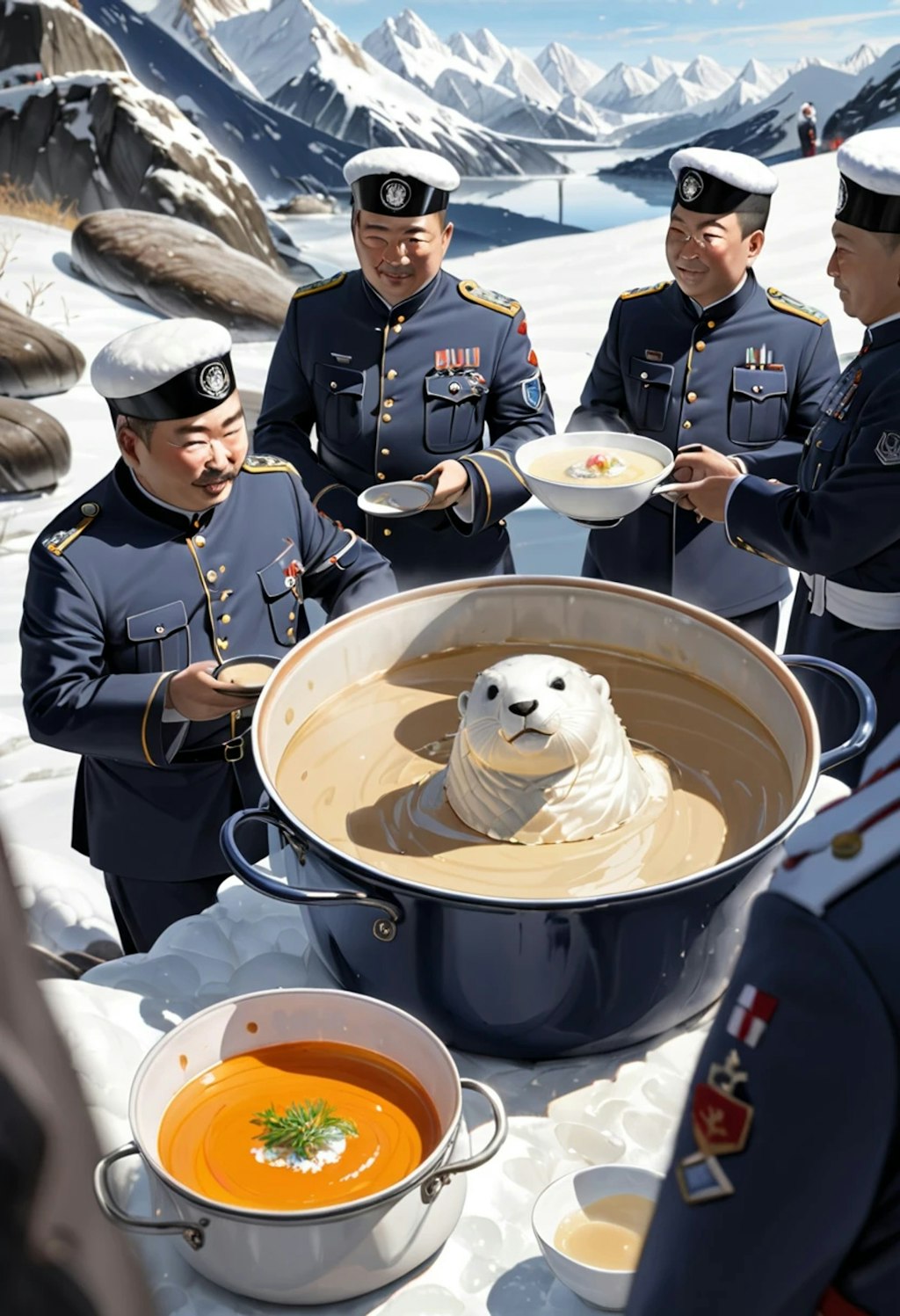 クリスマスだしラッコ鍋