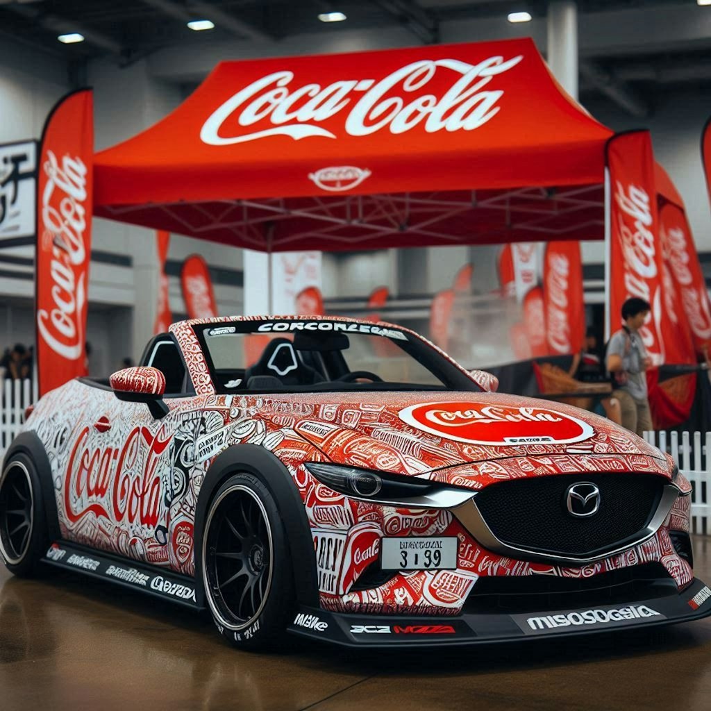 マツダCX-30コカ・コーラオープンカーのドリ車