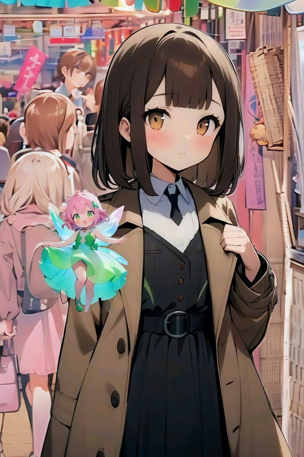 旅人少女と妖精さん〜市場を回って〜