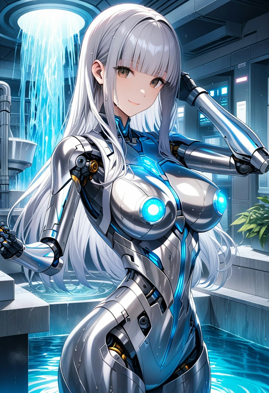 glowing nipples メカ子