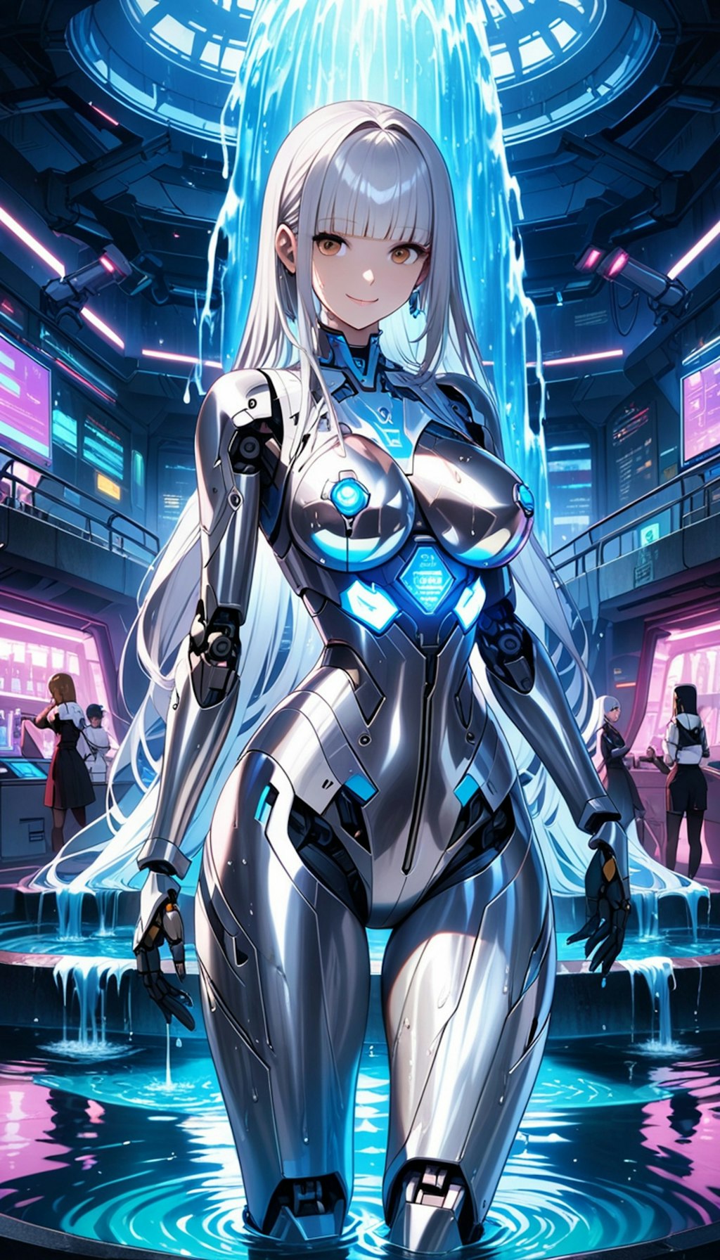 glowing nipples メカ子