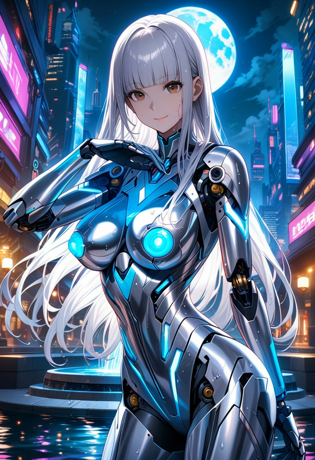 glowing nipples メカ子