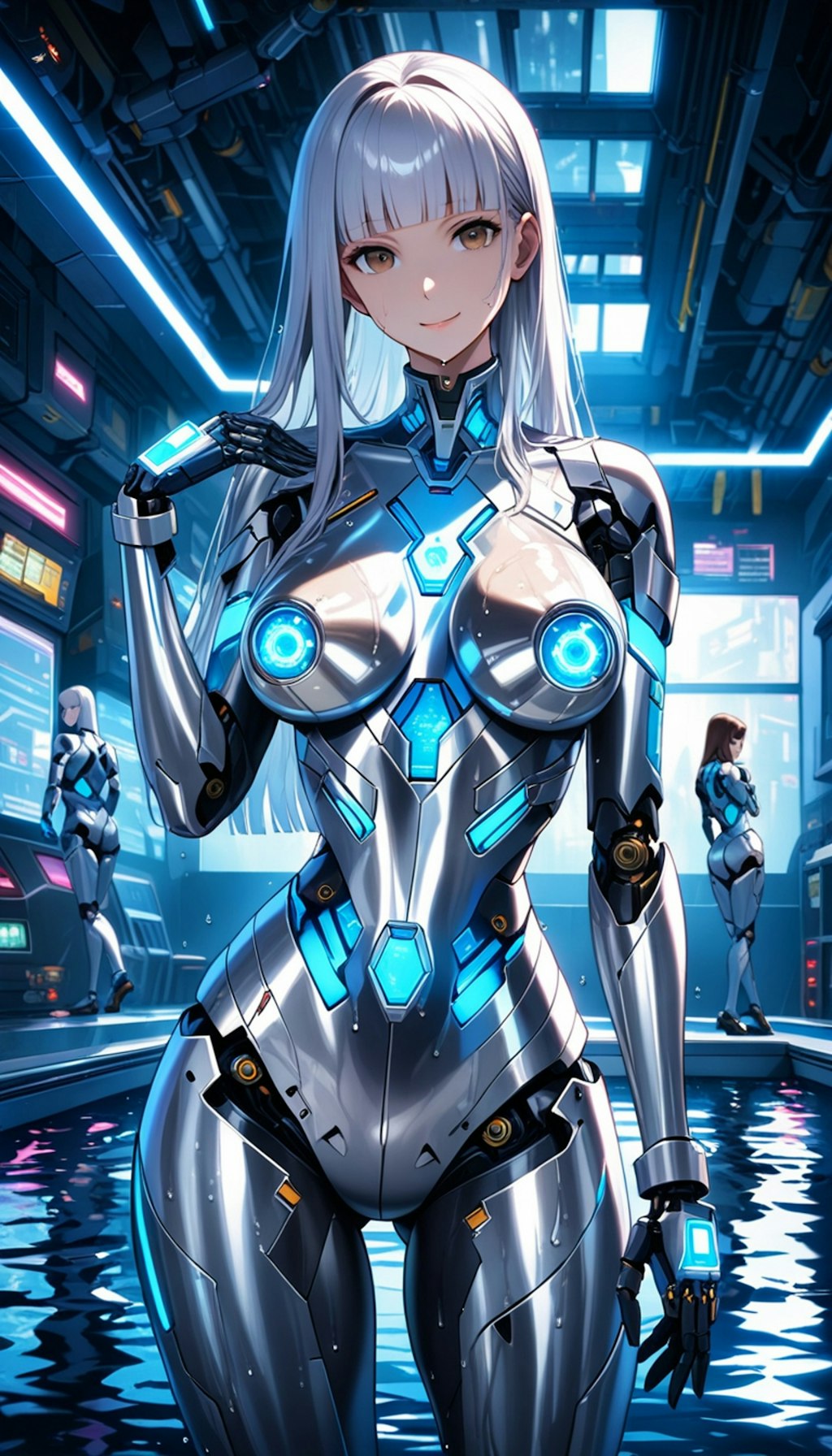 glowing nipples メカ子