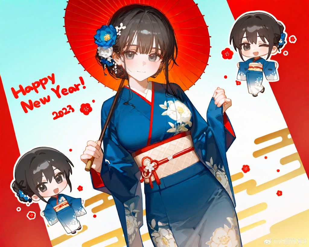 ちびキャラ新年