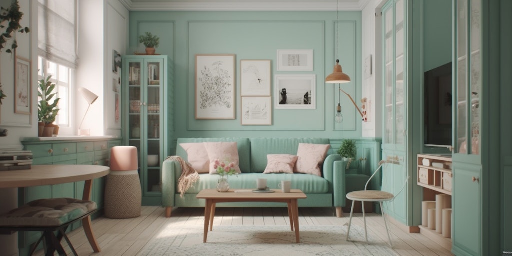 Pastel Living Room